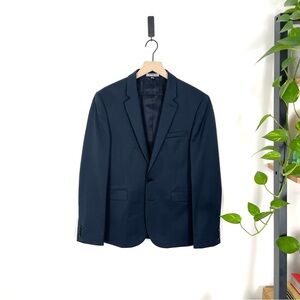 Express Innovator skinny fit blazer jacket in navy